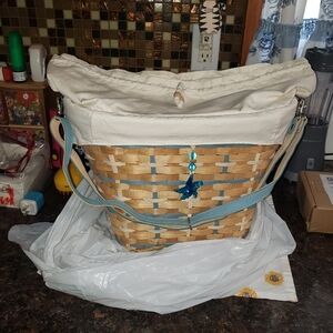 Vintage 2006 Longaberger Hostess Only Coastal Tote